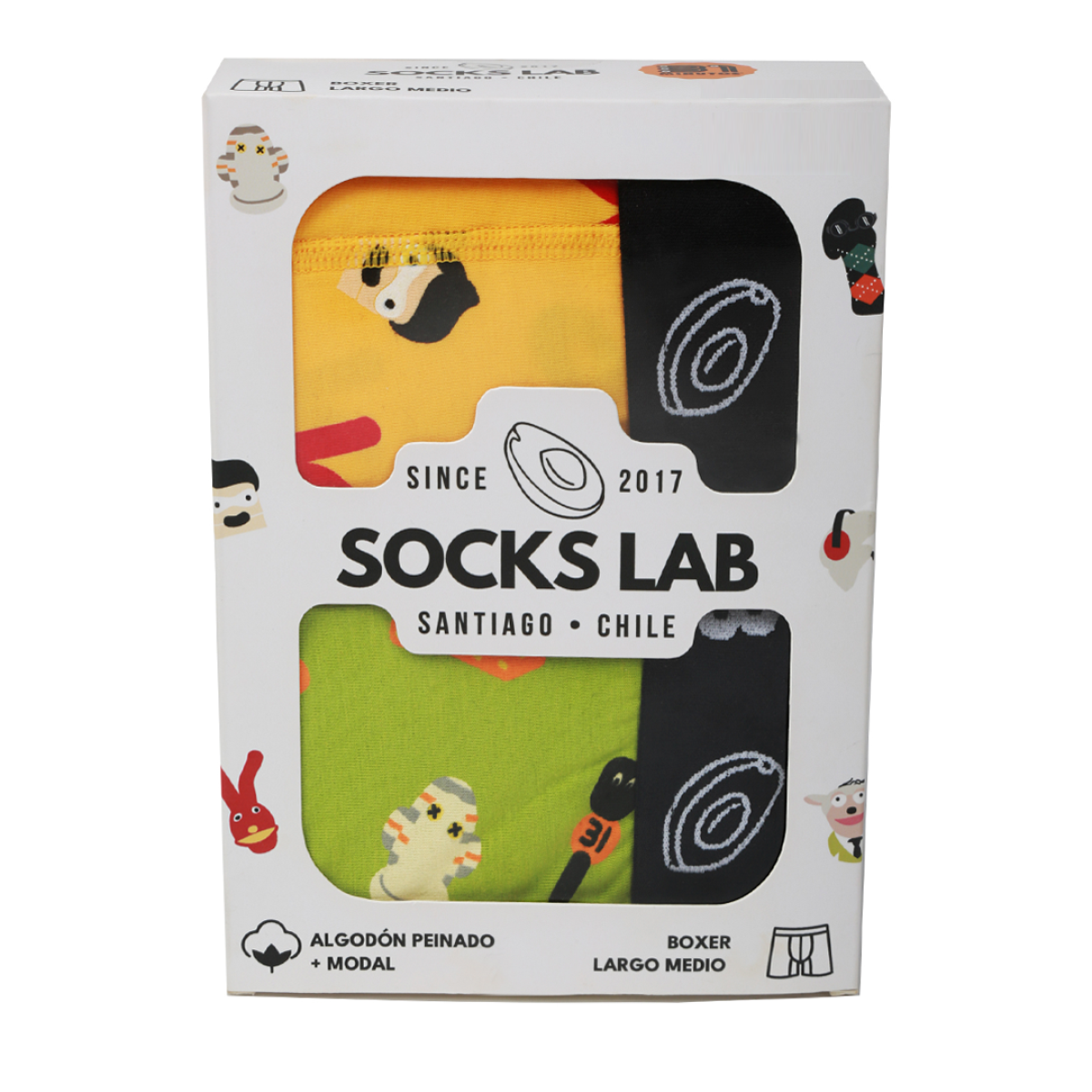 Socks Lab - 2 Unidades Bóxer Diseño 31 Minutos