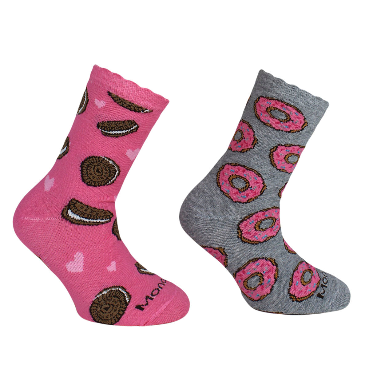 Monarch - 2 Pares Calcetines Bamboo Iconos Donuts