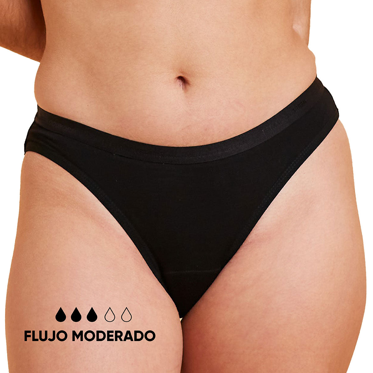Bloodygreen - Calzón Menstrual Bikini Flujo Moderado