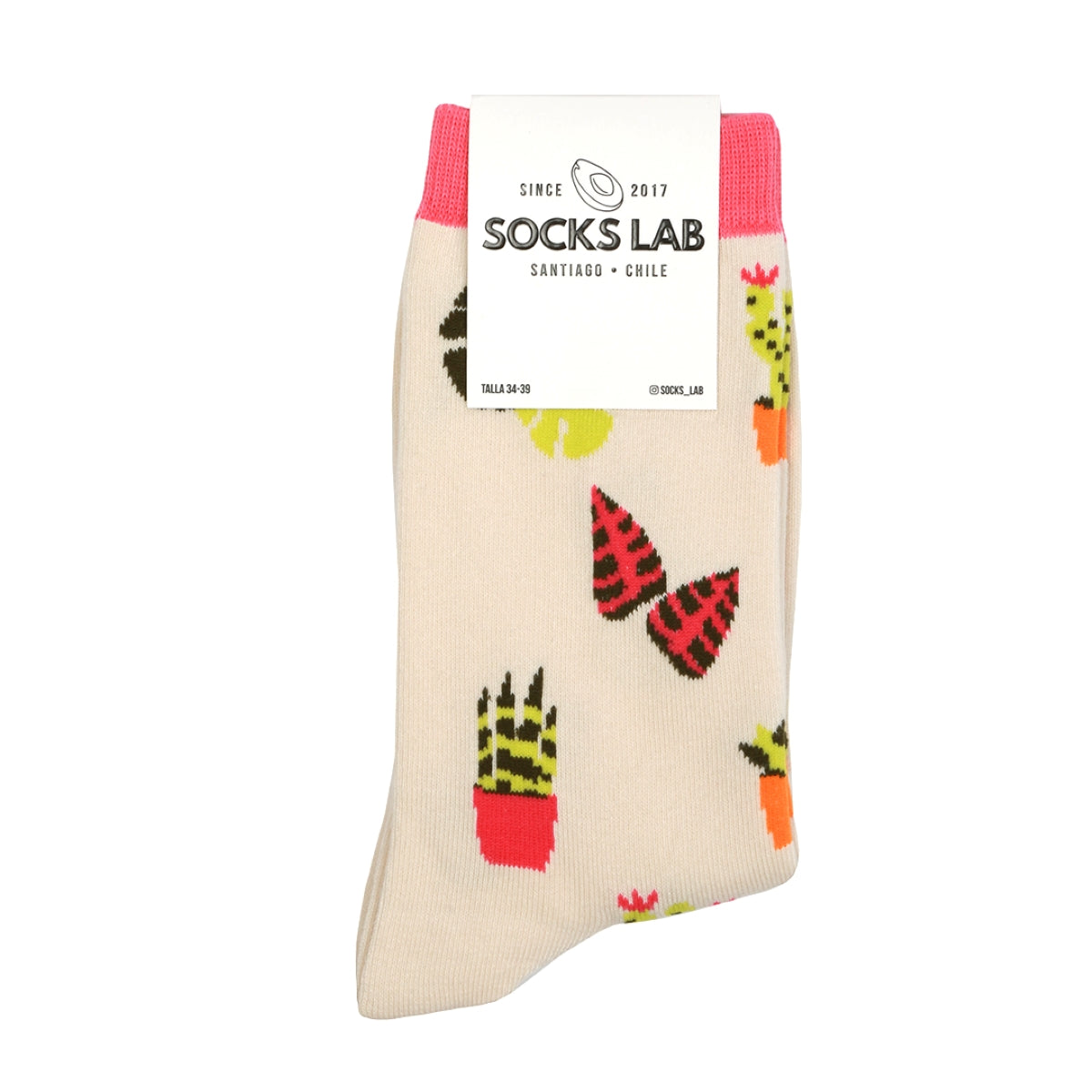 Socks Lab - Calcetín Algodón Peinado Plantas