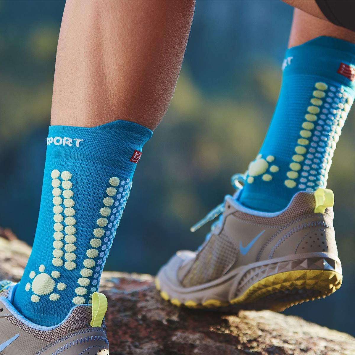 Compressport - Calcetín Running Pro Racing V4.0 Trail Calipso