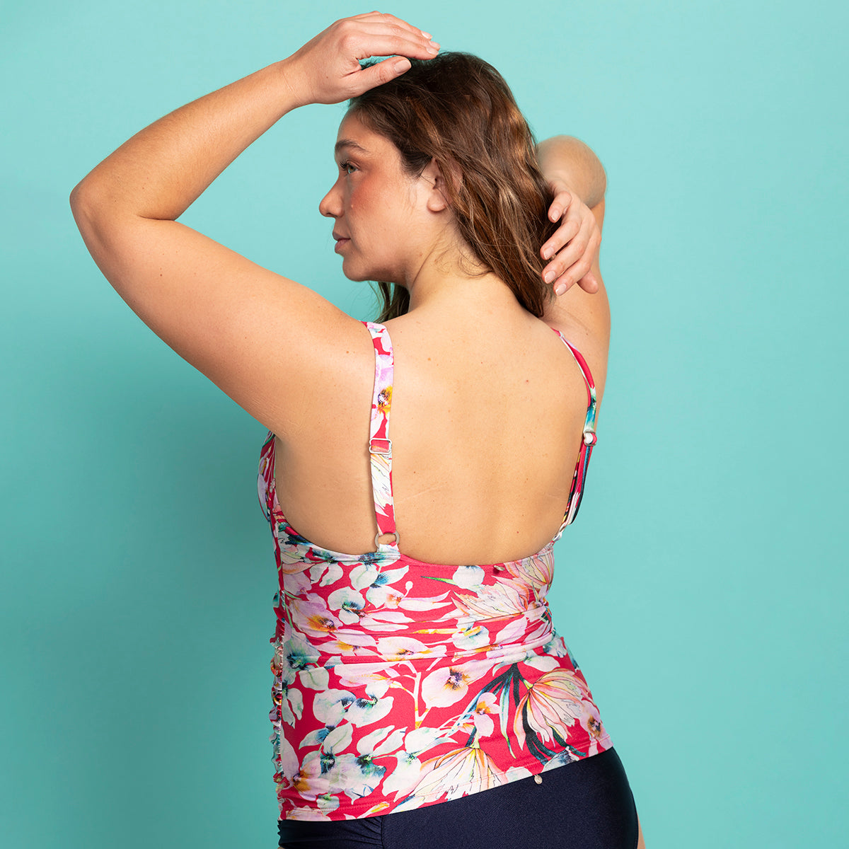 Wavy - Tankini Drapeado Bugambilia