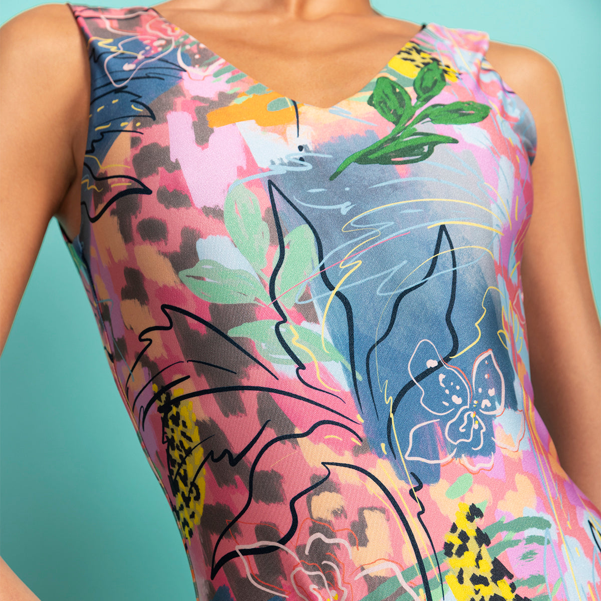 Trini Guzmán x Monarch - Traje De Baño Wavy Fucsia Reversible
