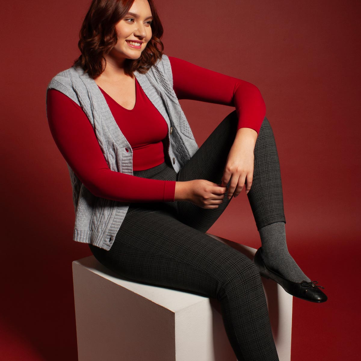 Monarch - Leggings Tela Cuadrillé