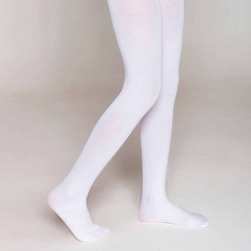 Monarch - Ballerina Escolar Elasticada Blanco