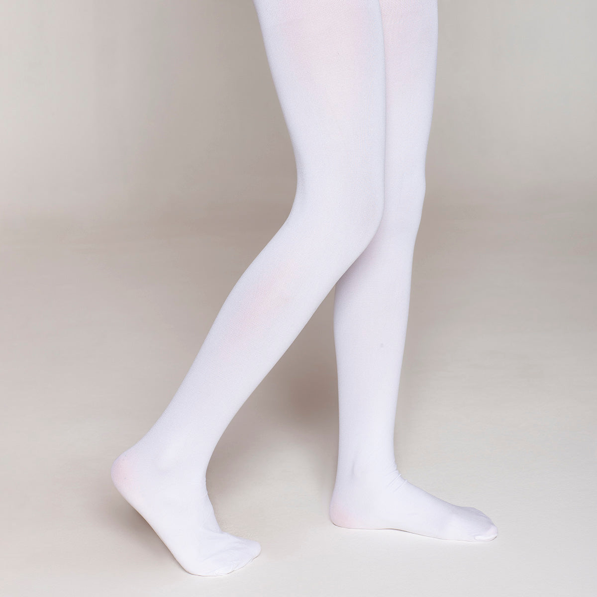 Monarch - Ballerina Escolar Elasticada Blanco