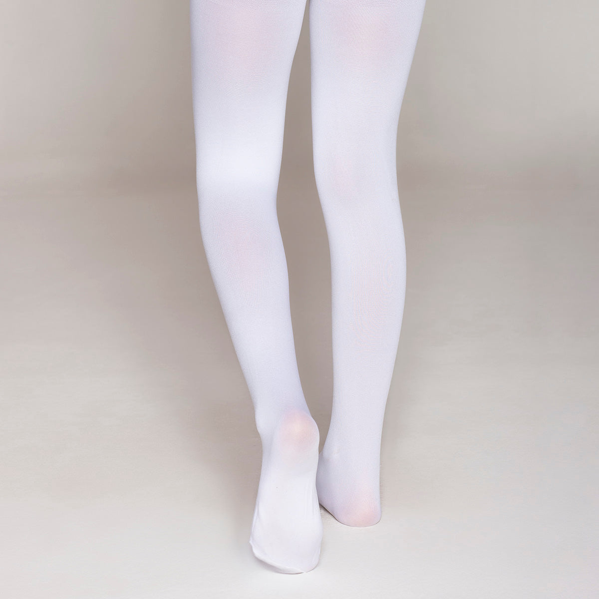 Monarch - Ballerina Escolar Elasticada Blanco