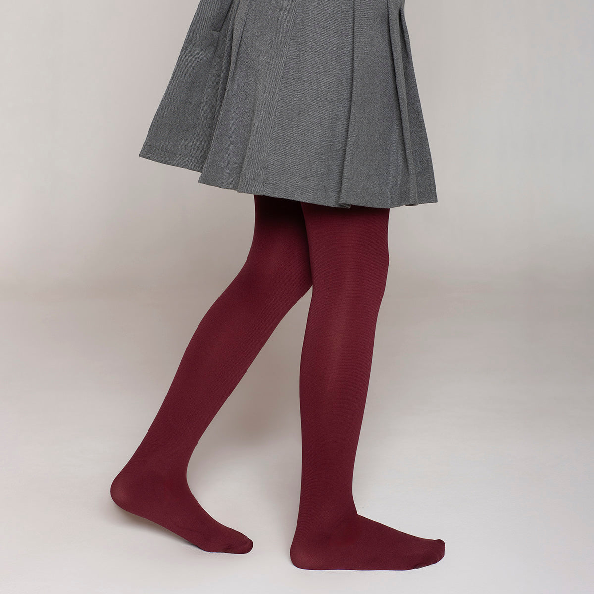 Monarch - Ballerina Escolar Elasticada Burdeos