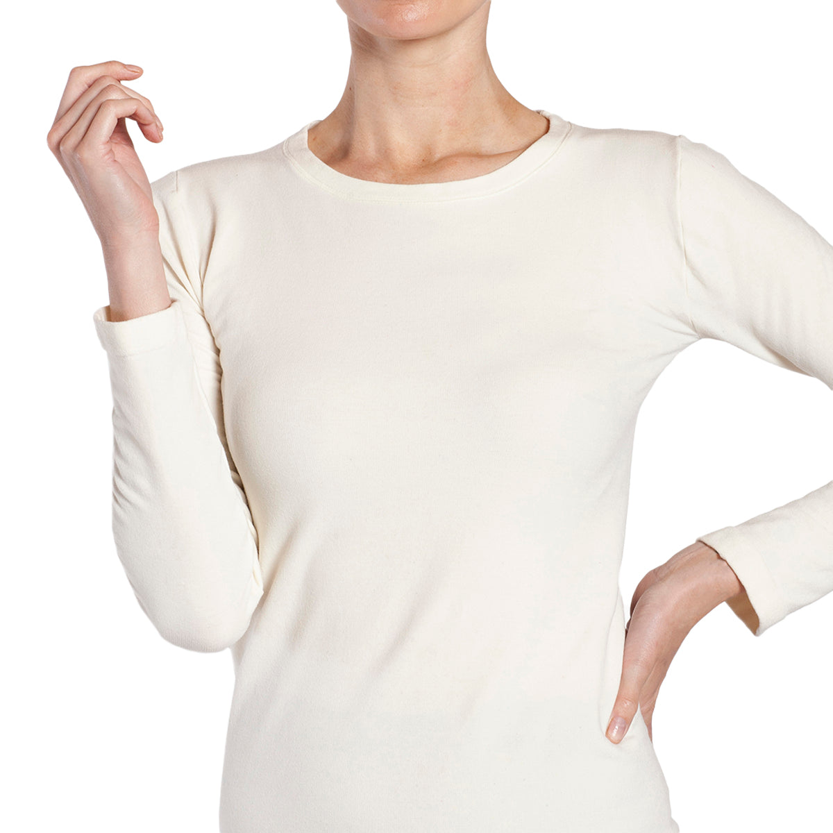 Monarch - Polera Lana Merino Blanco