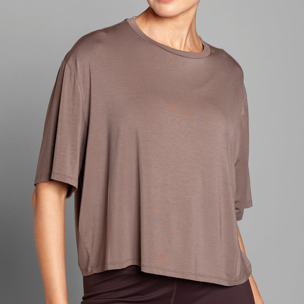 Monarch - Polera Manga Corta Sport Taupe