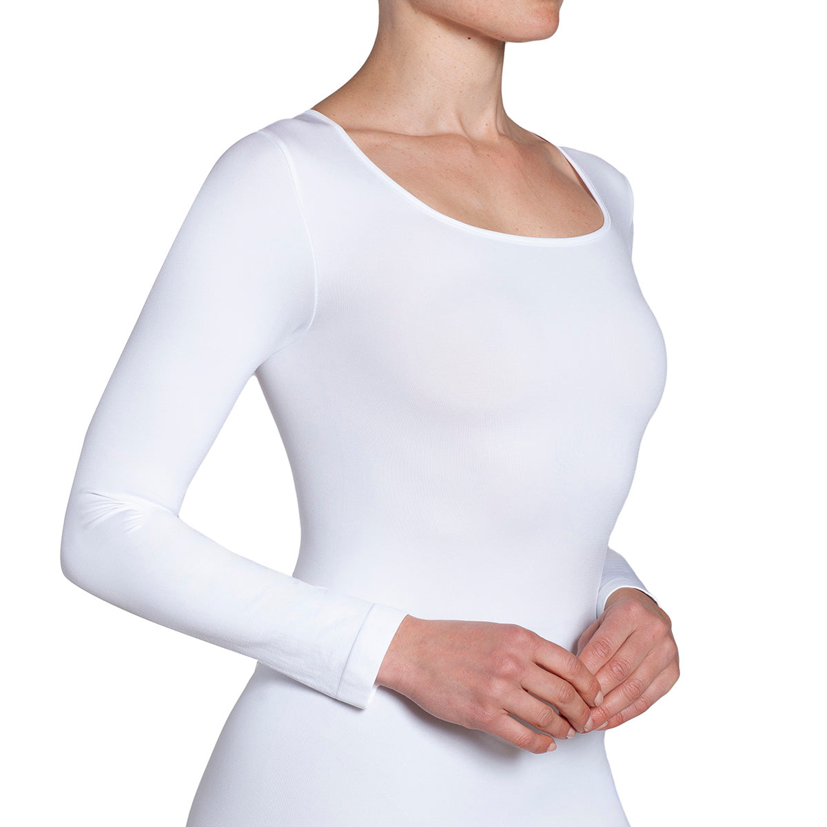 Monarch - Polera Manga Larga Escote Cuadrado