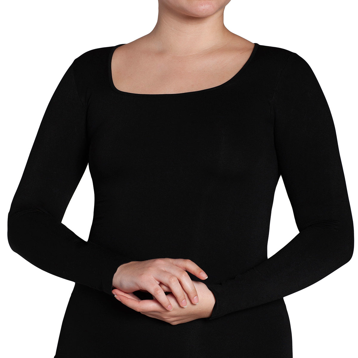 Monarch - Polera Manga Larga Escote Cuadrado