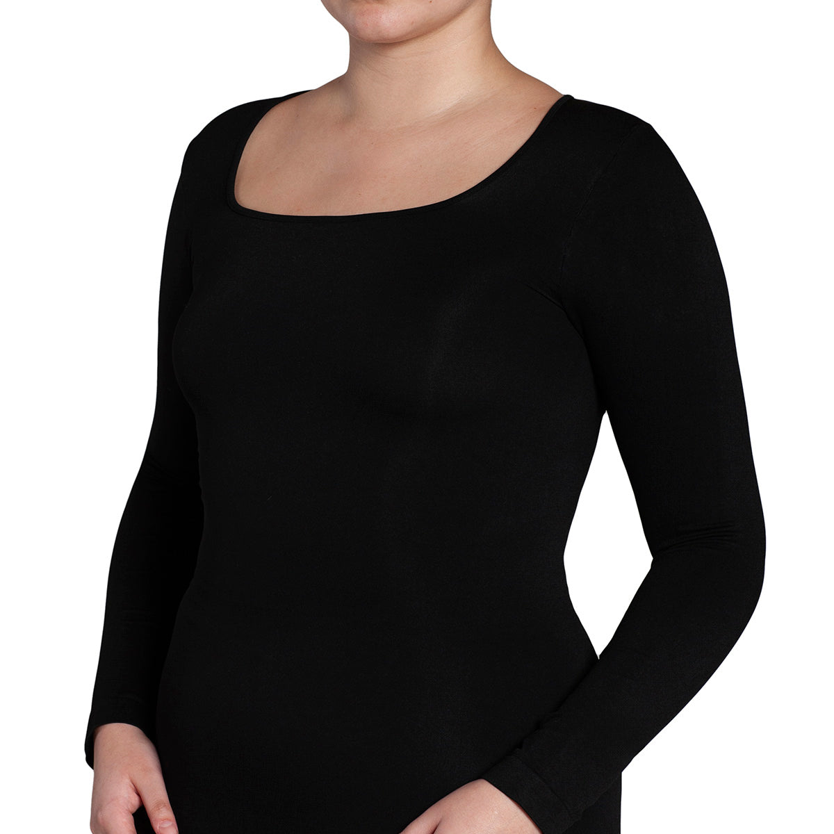 Monarch - Polera Manga Larga Escote Cuadrado