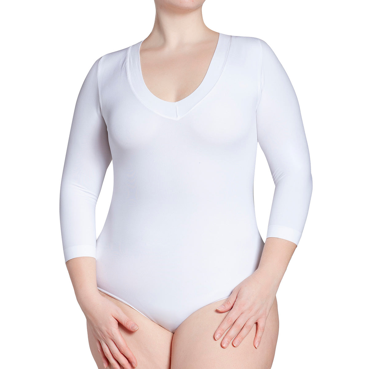 Monarch - Body Manga 3/4 Escote "V"