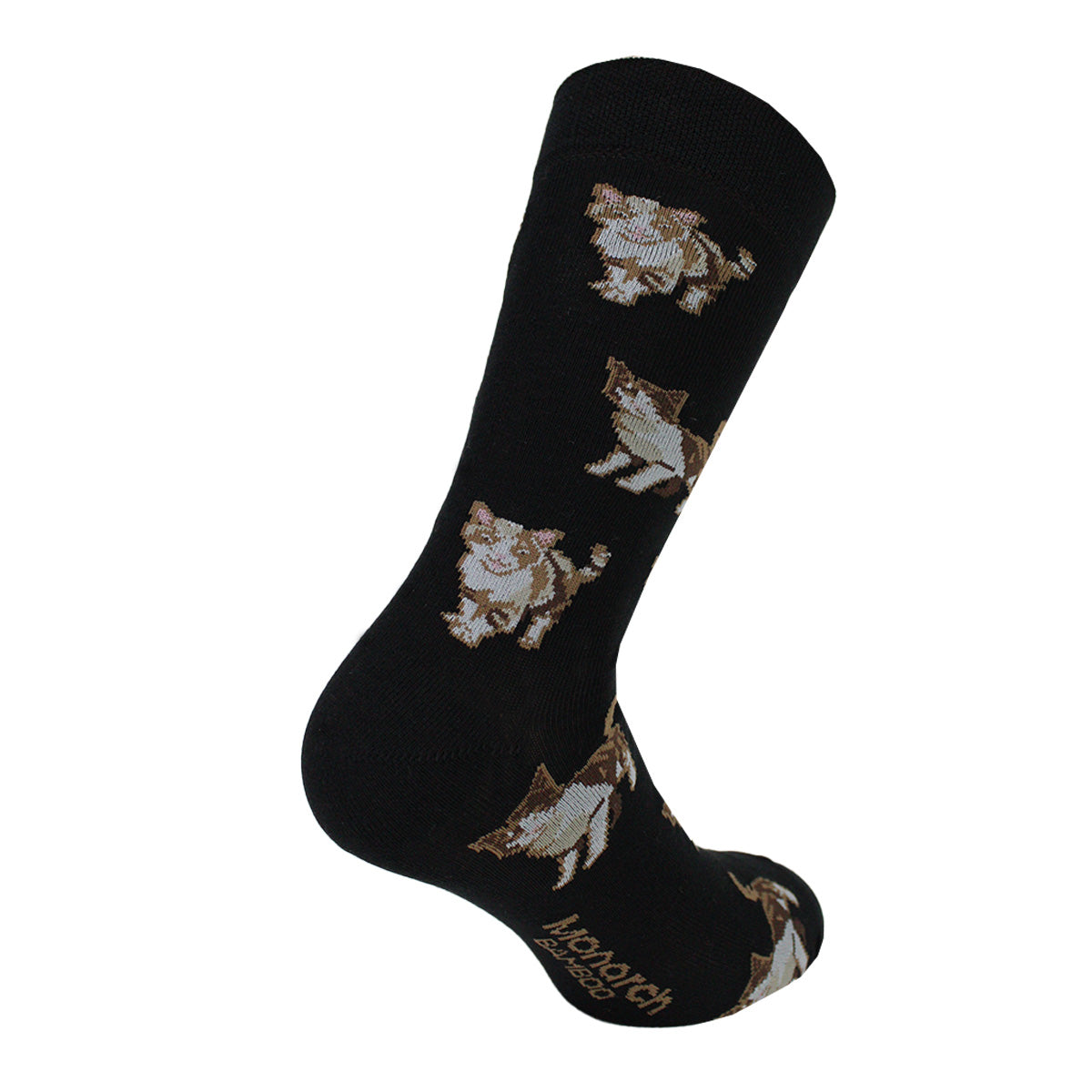 Monarch - Calcetin Bamboo Gato Largo Americano