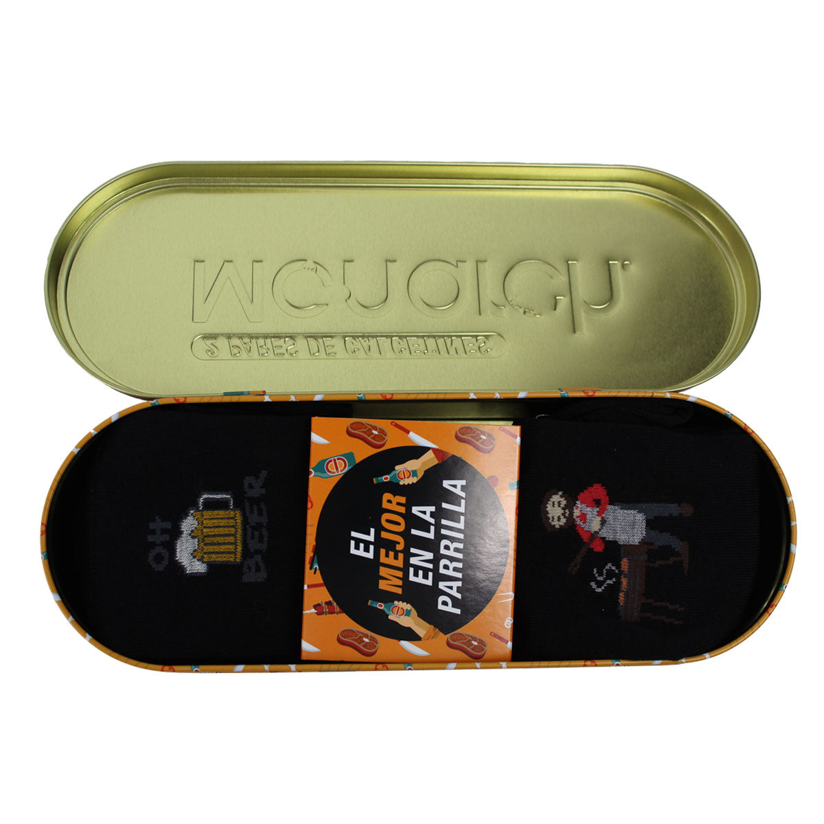 Monarch - Set Papá Parrillero 🎁 2 Pares Calcetín Bamboo