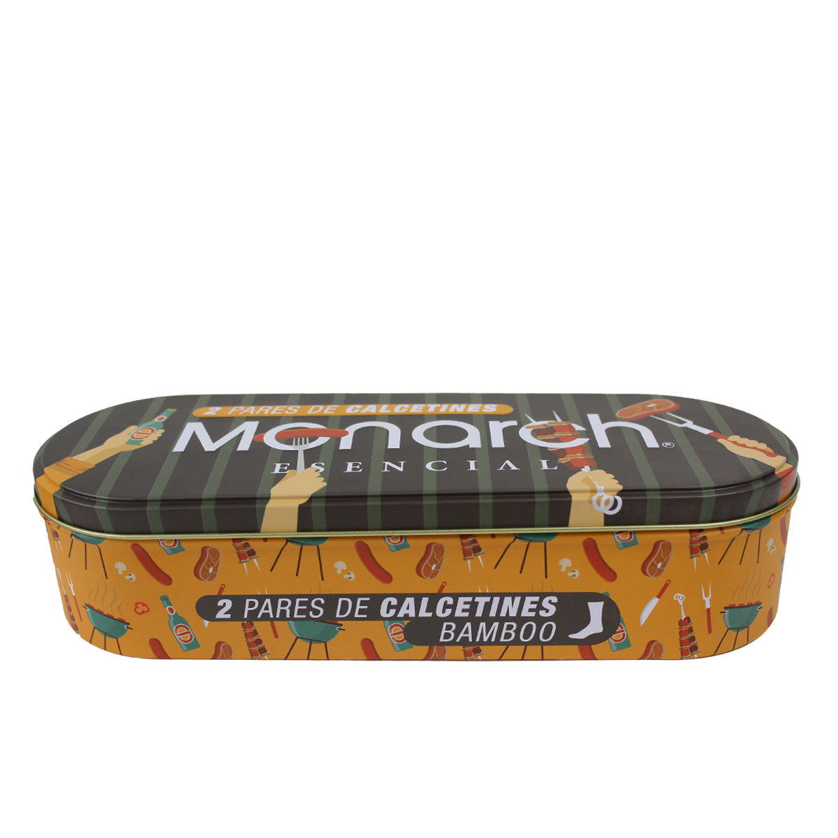Monarch - Set Papá Parrillero 🎁 2 Pares Calcetín Bamboo