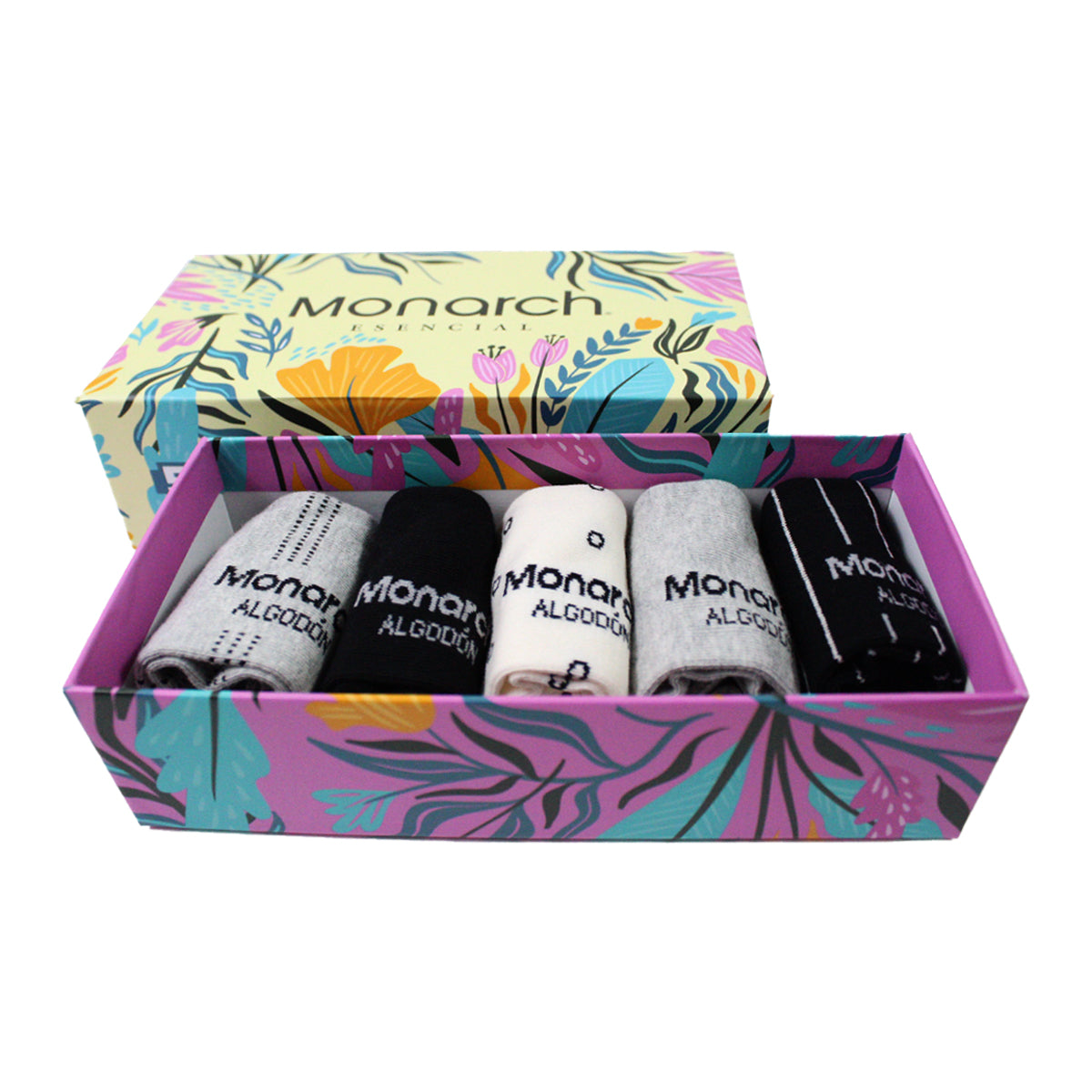 Monarch - 5 Pares Calcetines Cotton 0/4 ¡Especial Navidad🎅🏻!