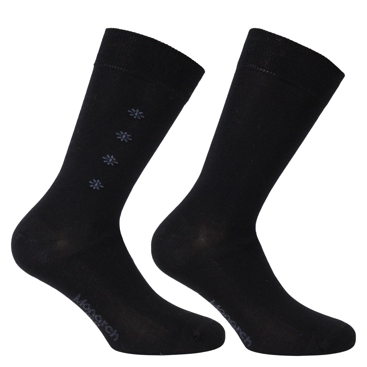 Monarch - 2 Pares Calcetín Hilo Barra Largo Americano