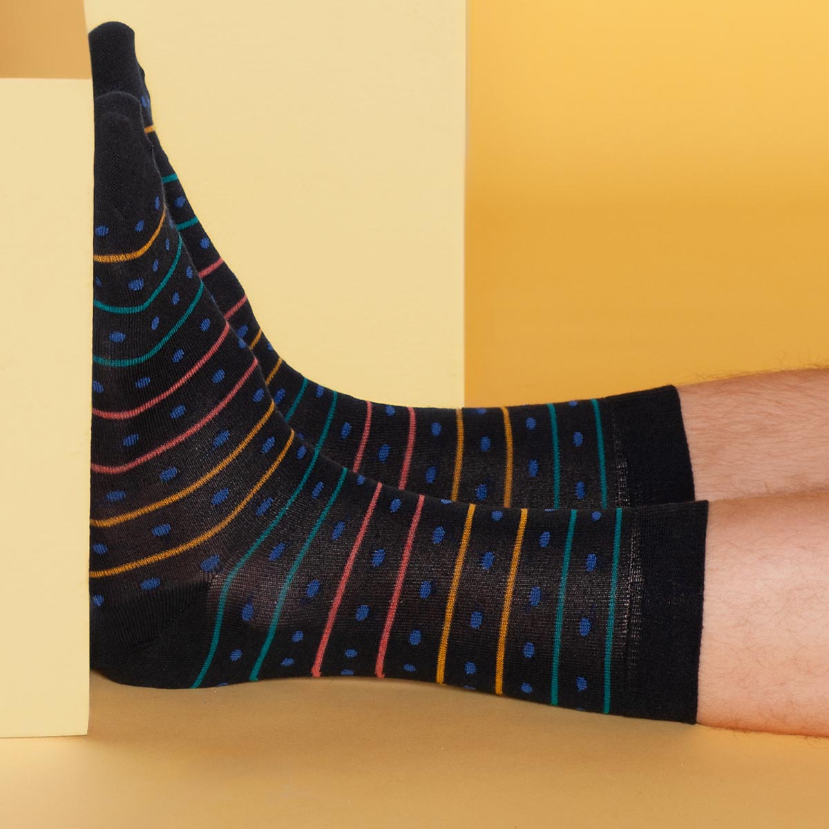 Monarch - 2 Pares Calcetín Bamboo Puntitos