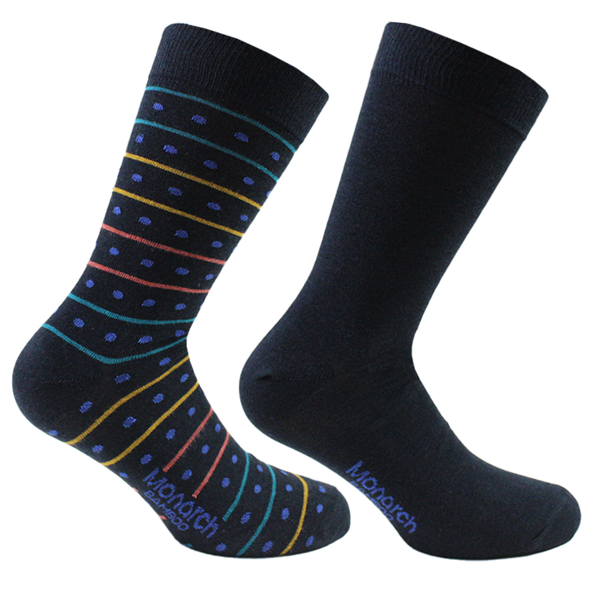 Monarch - 2 Pares Calcetín Bamboo Puntitos