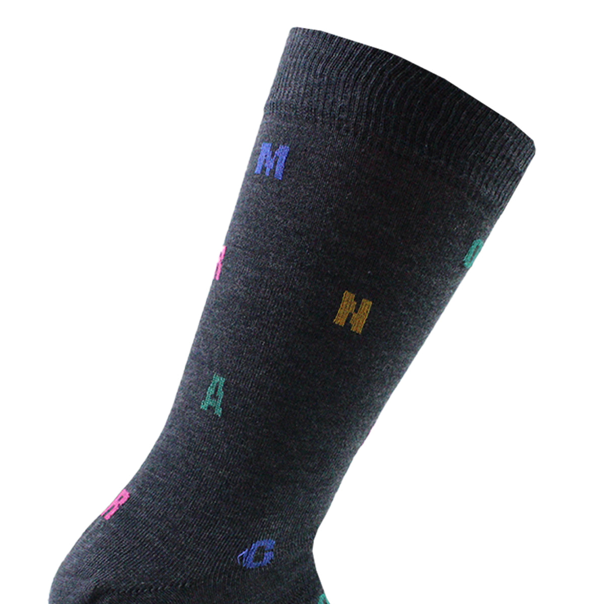 Monarch - 2 Pares Calcetín Bamboo Letras