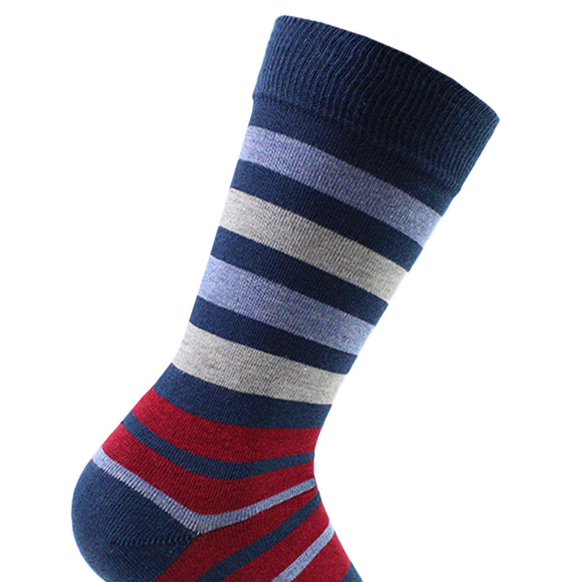 Monarch - 2 Pares Calcetín Bamboo Franjas