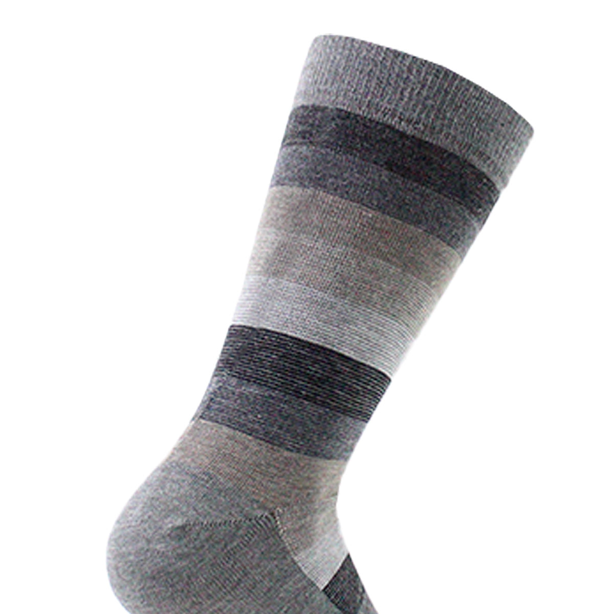 Monarch - 2 Pares Calcetín Bamboo Franjas Largo Americano