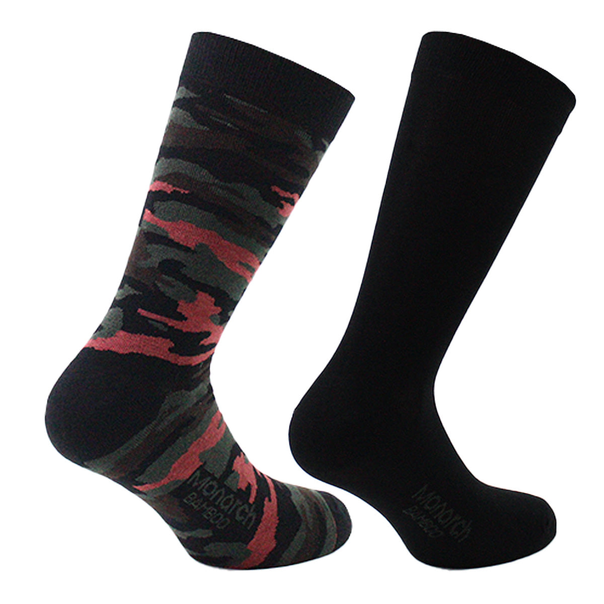 Monarch - 2 Pares Calcetín Bamboo Comando Largo Americano