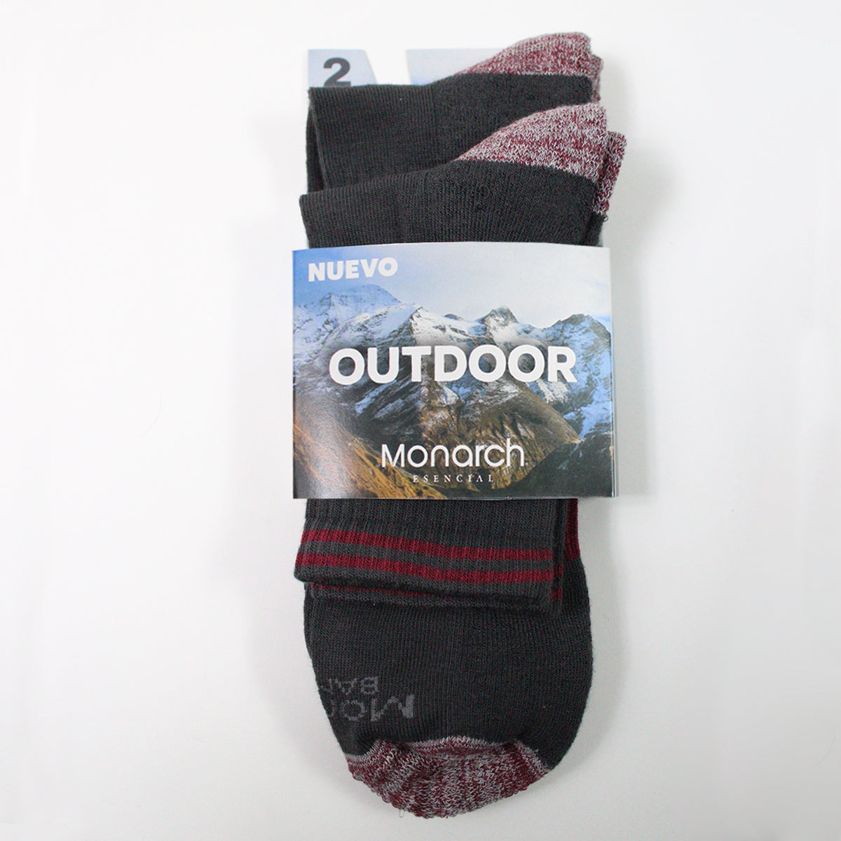 Monarch - 2 Pares Calcetín Outdoor Bamboo + Coolmax 2/4