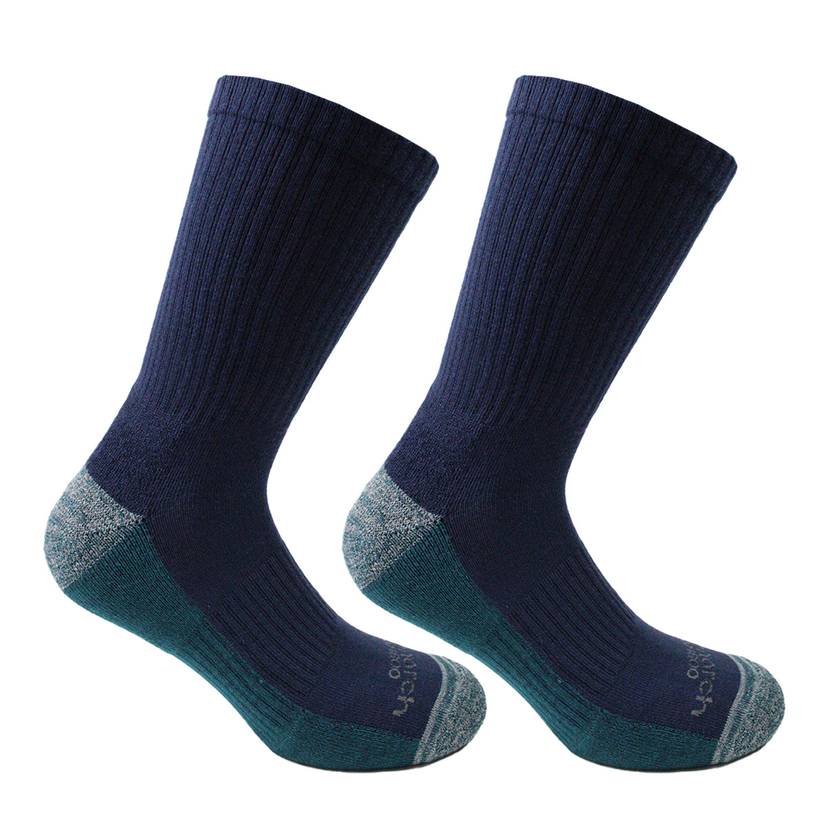 Monarch - 2 Pares Calcetín Outdoor Bamboo + Coolmax Largo Americano