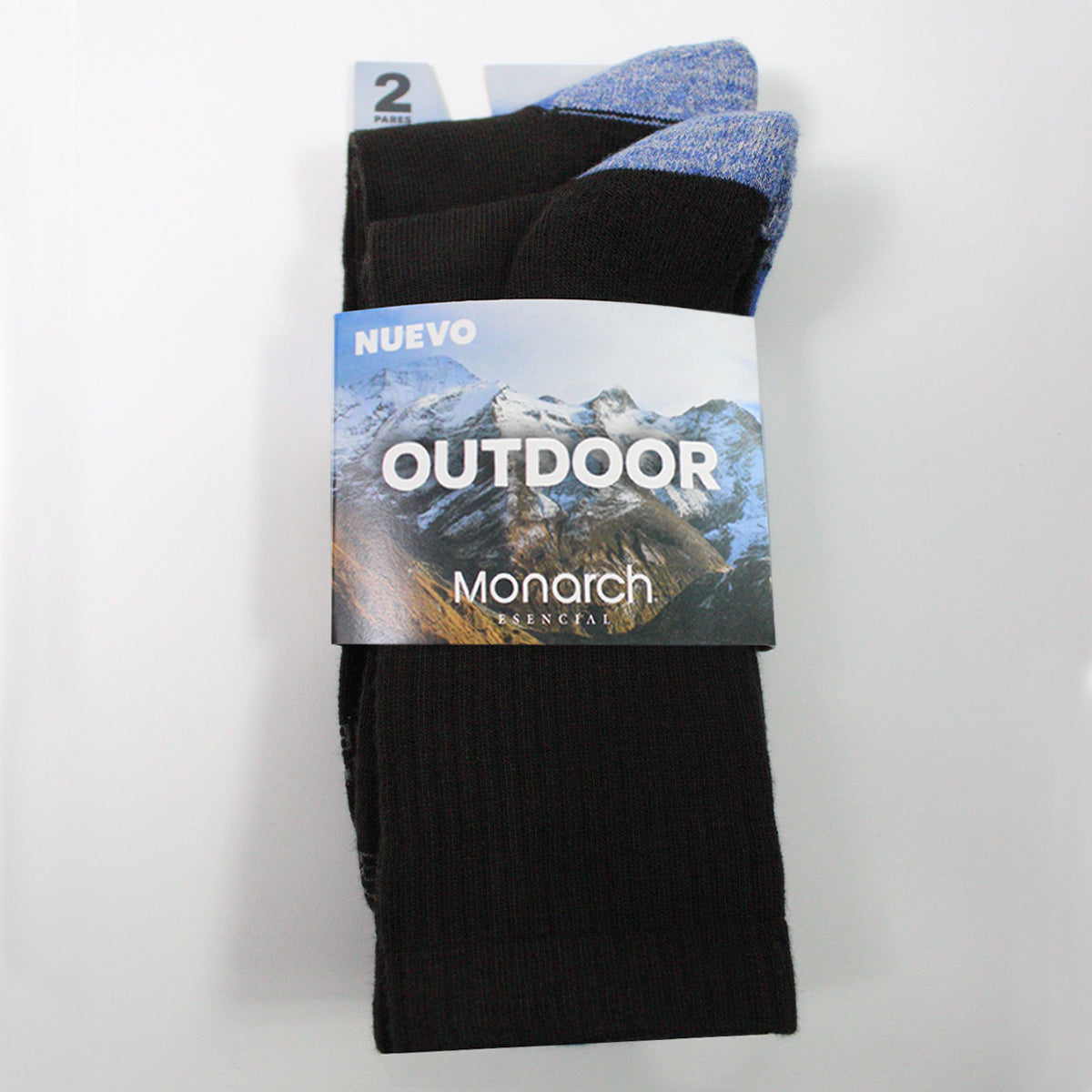 Monarch - 2 Pares Calcetín Outdoor Bamboo + Coolmax Largo Americano