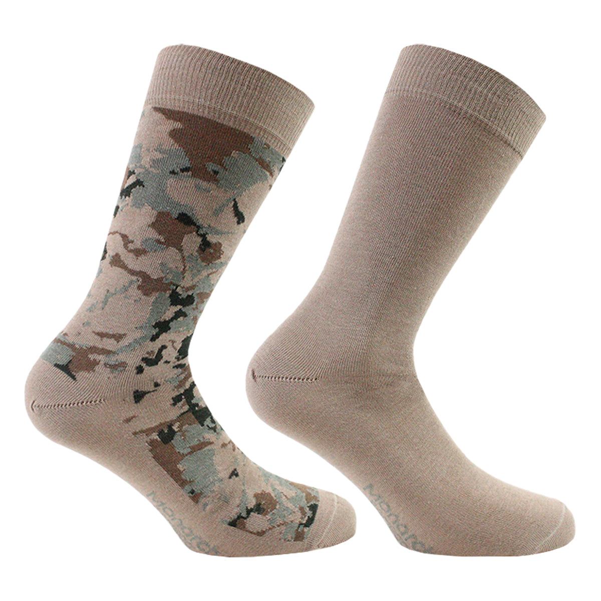 Monarch - 2 Pares Calcetín Bamboo Largo Americano Camuflaje