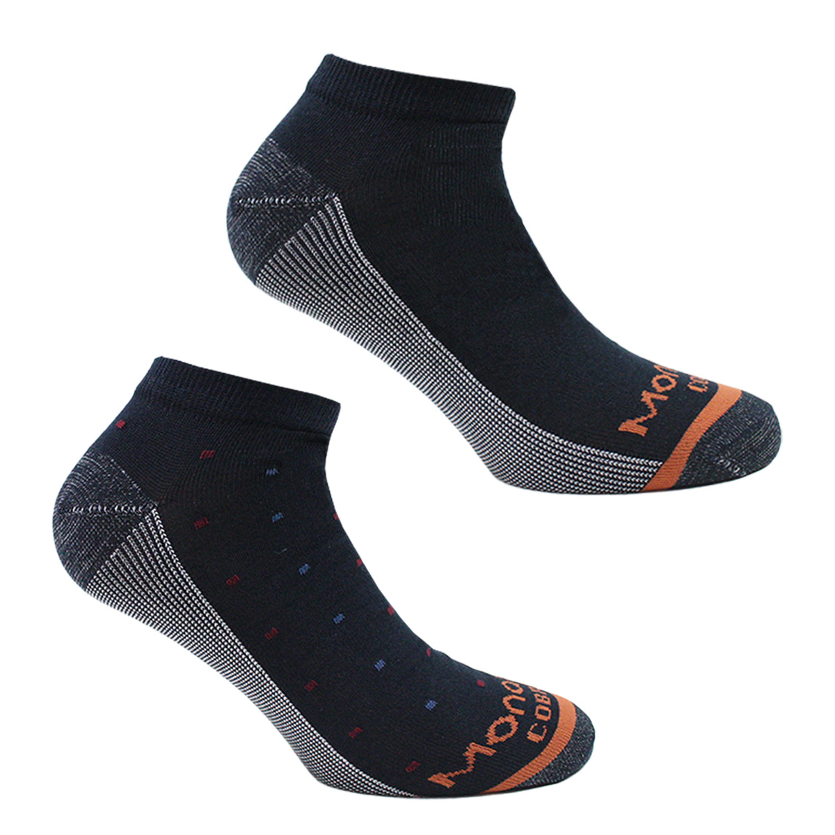 Monarch - 2 Pares Calcetín Cobre Rayas