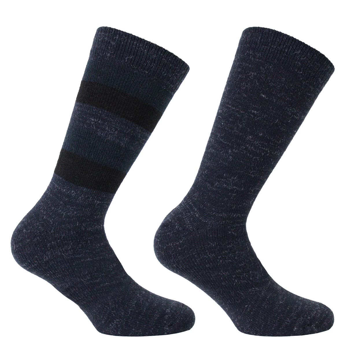 Monarch - 2 Pares Calcetín Cashmere Franjas