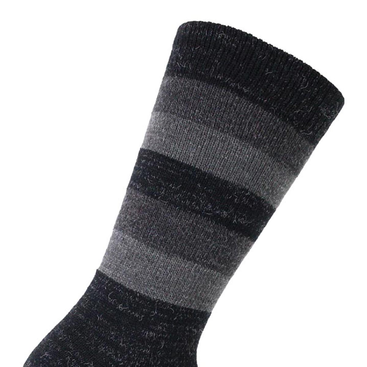 Monarch - Calcetin Lana Cashmere Franjas Largo 3/4