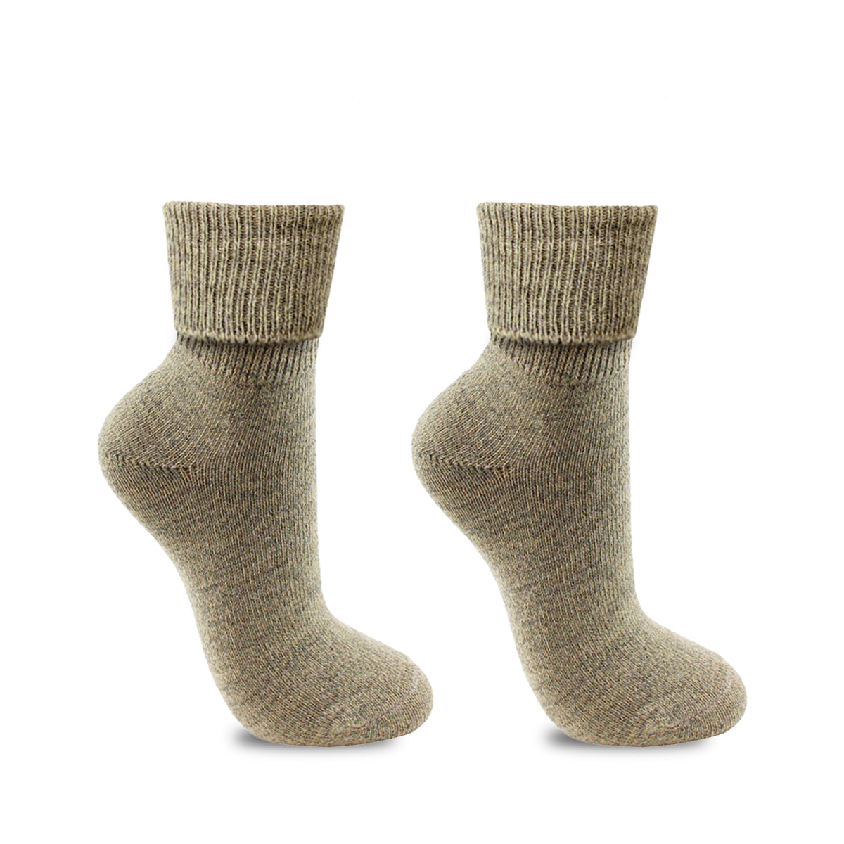 Monarch - 2 Pares Calcetín Cashmere Fantasía Con Vuelta