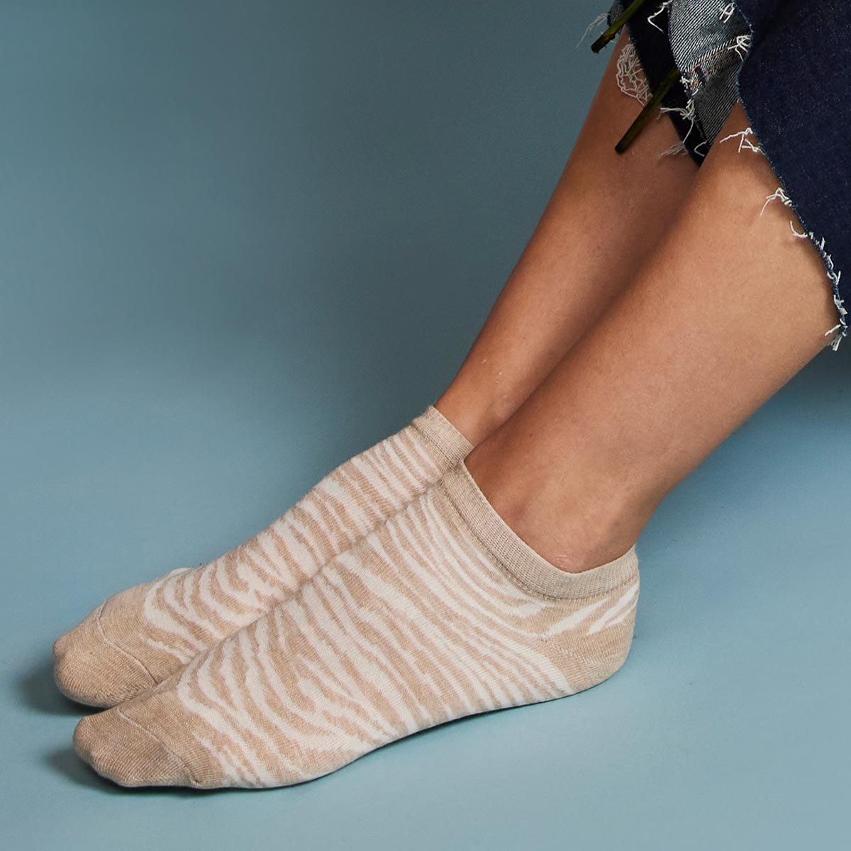 Monarch - 2 Pares Calcetín Bamboo Cebra