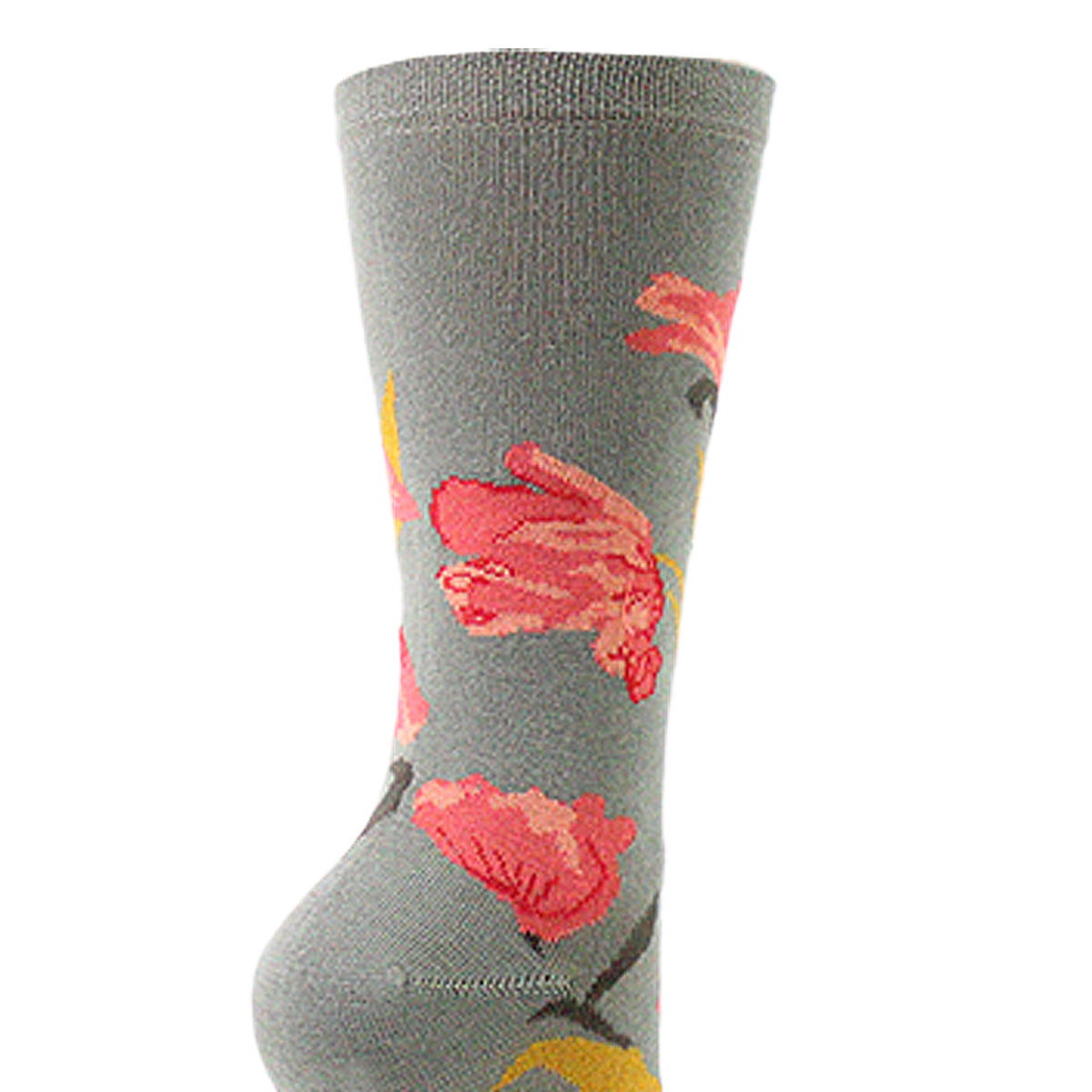 Monarch - Calcetin Bamboo Diseño Flor Largo 3/4