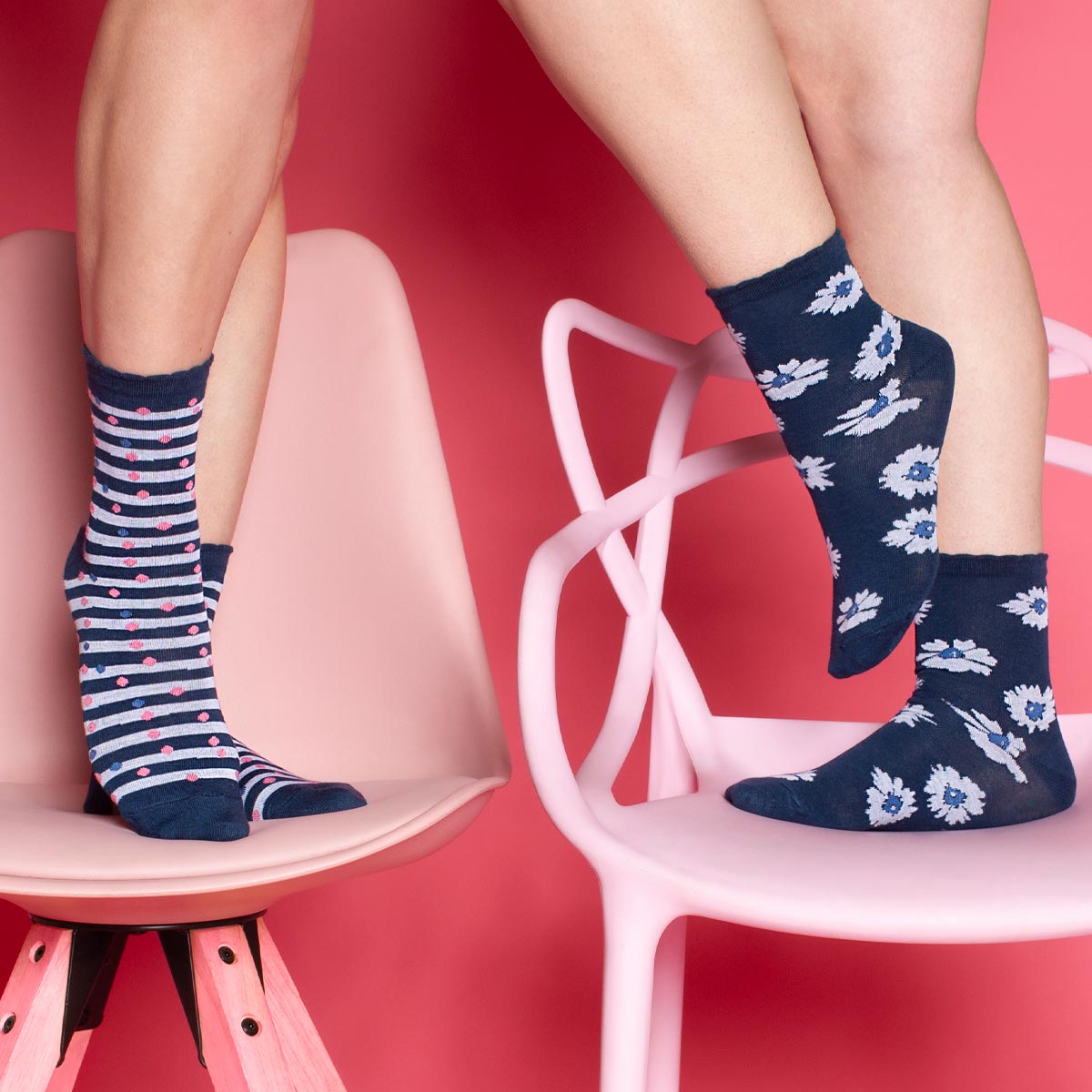 Monarch - 2 Pares Calcetín Bamboo Camelia