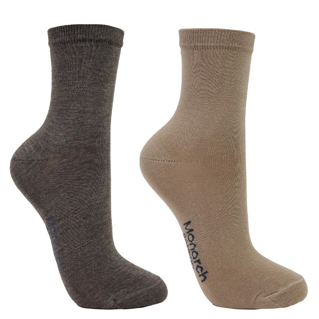 Monarch - 2 Pares Calcetín Bamboo Basic Liso