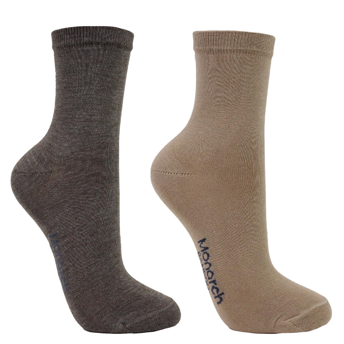 Monarch - 2 Pares Calcetín Bamboo Basic Liso
