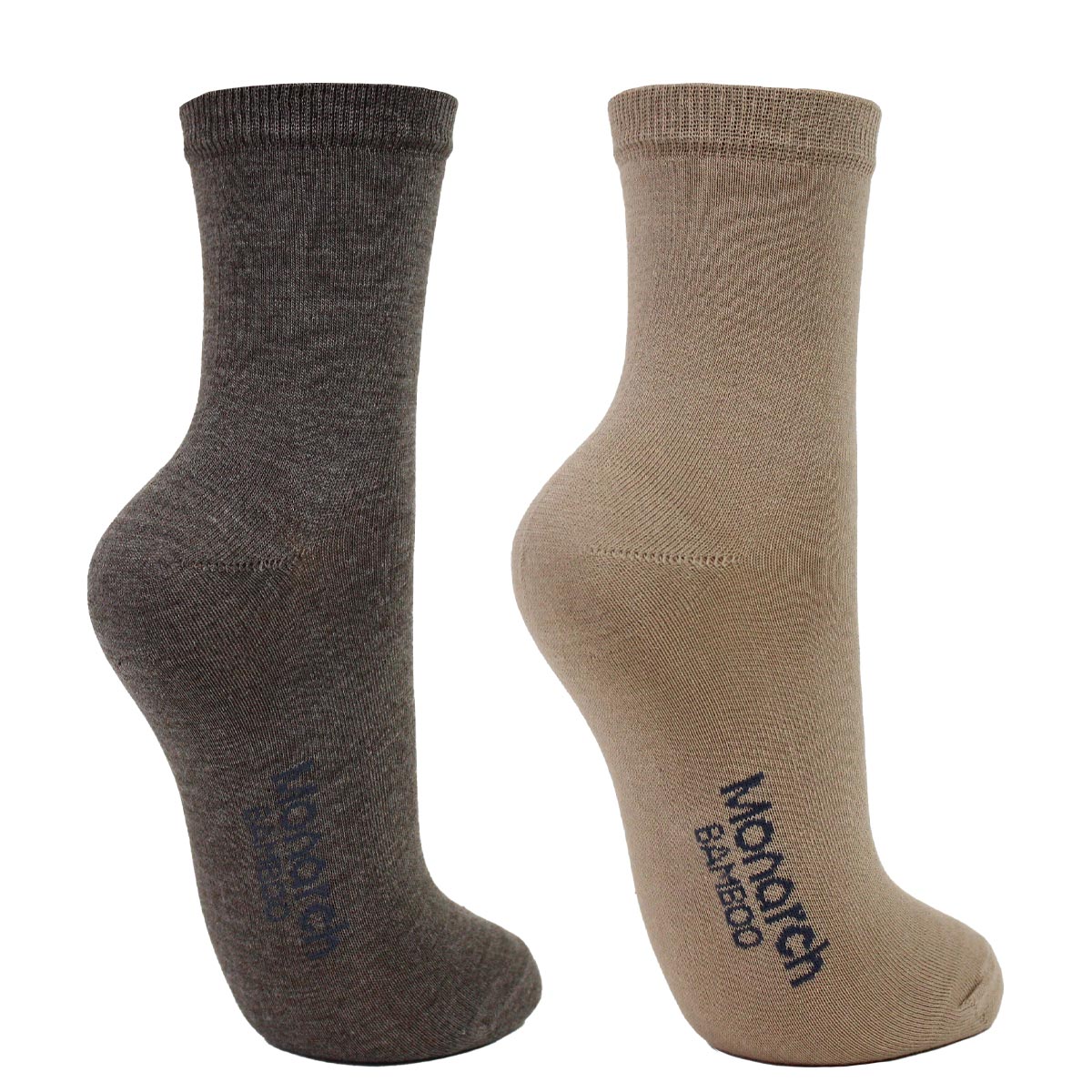Monarch - 2 Pares Calcetín Bamboo Basic Liso