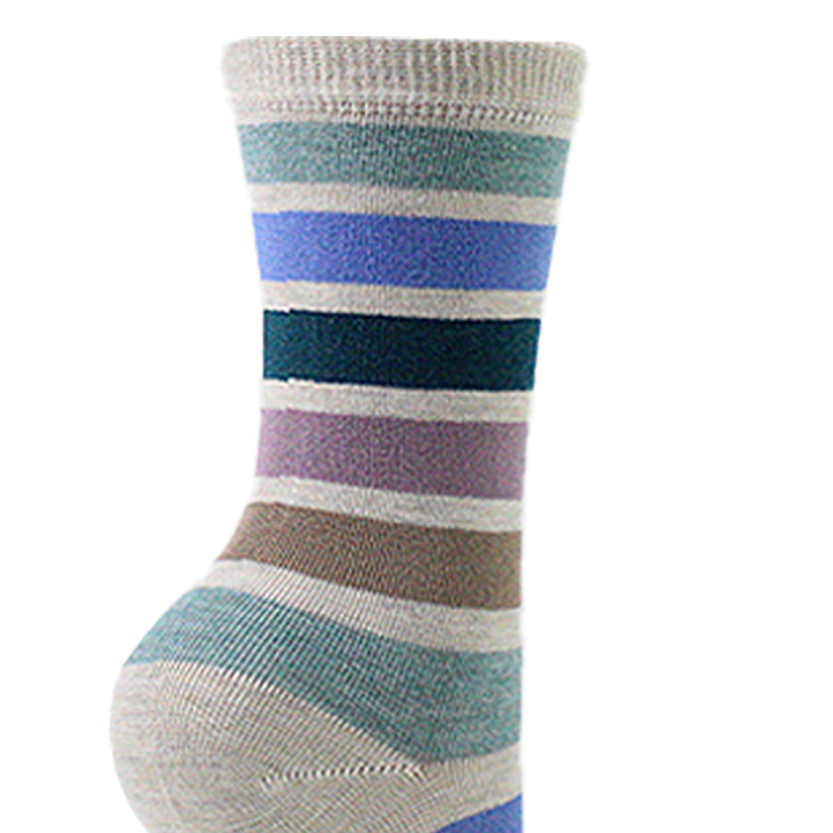 Monarch - 2 Pares Calcetín Bamboo Diseño Franjas Loft Largo 3/4