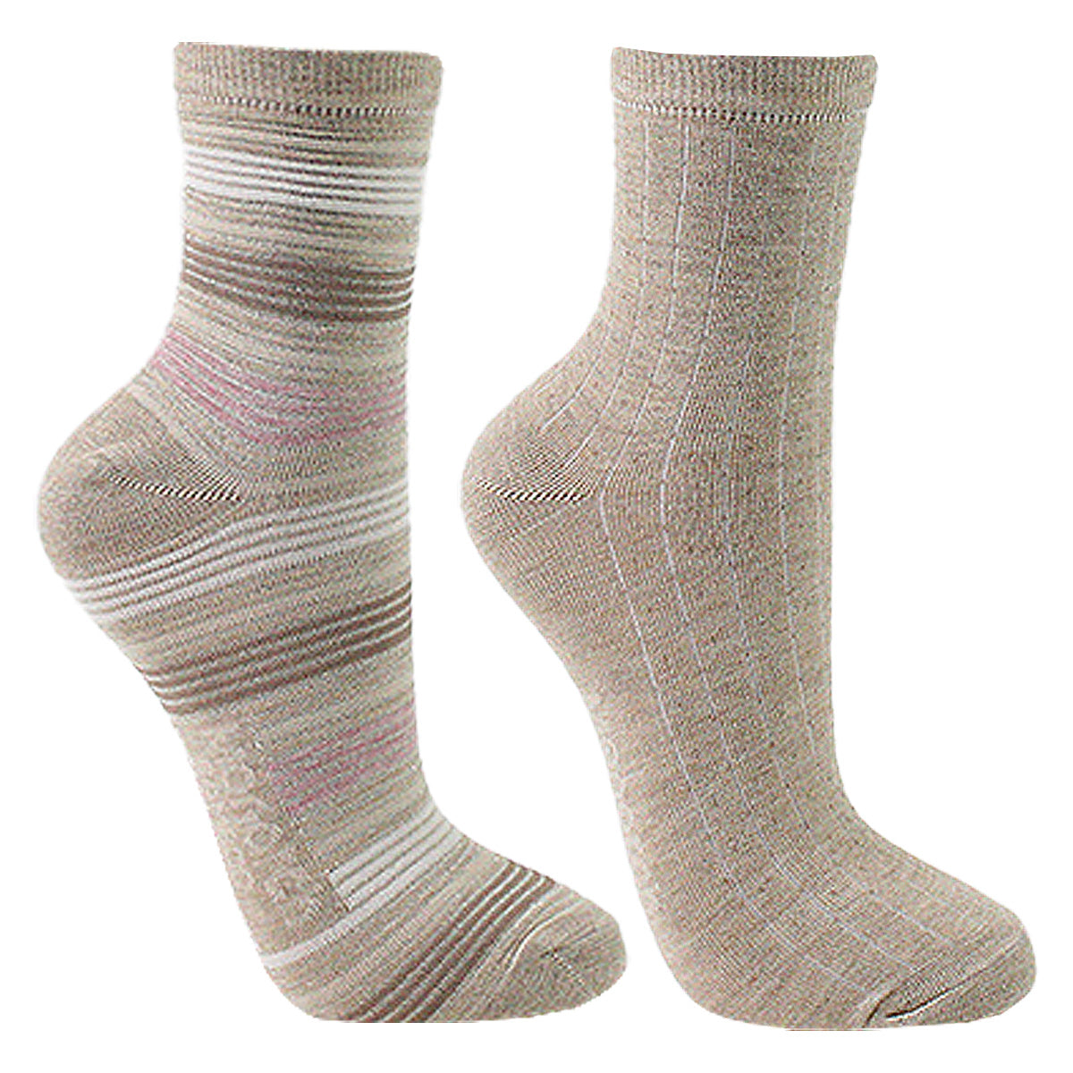 Monarch - 2 Pares Calcetín Bamboo Diseño Enrredadera Largo 3/4