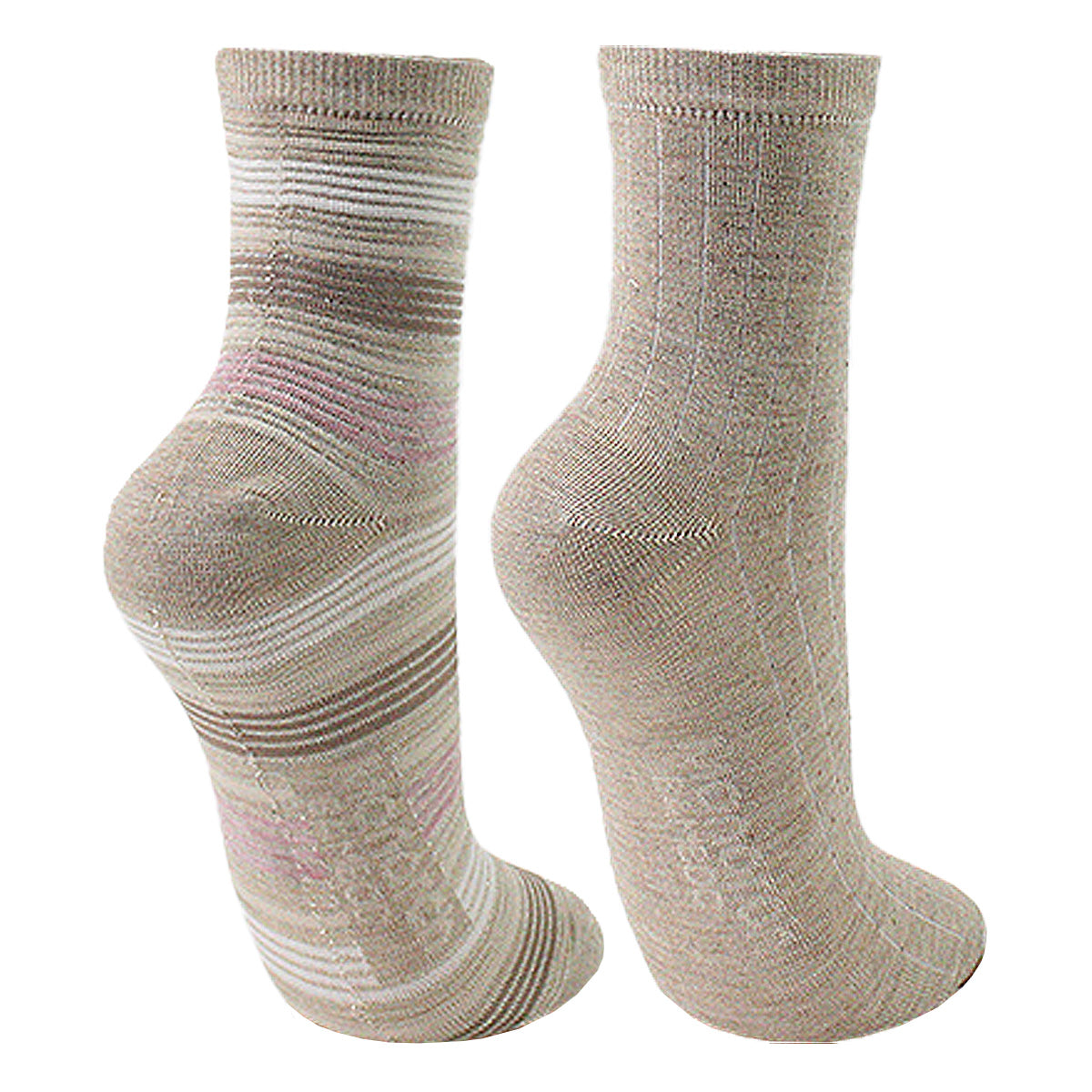 Monarch - 2 Pares Calcetín Bamboo Diseño Enrredadera Largo 3/4