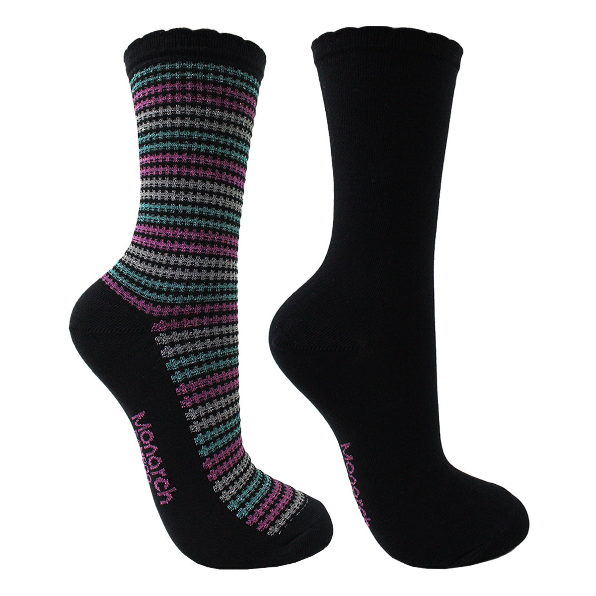 Monarch - 2 Pares Calcetín Bamboo Diseño Lurex