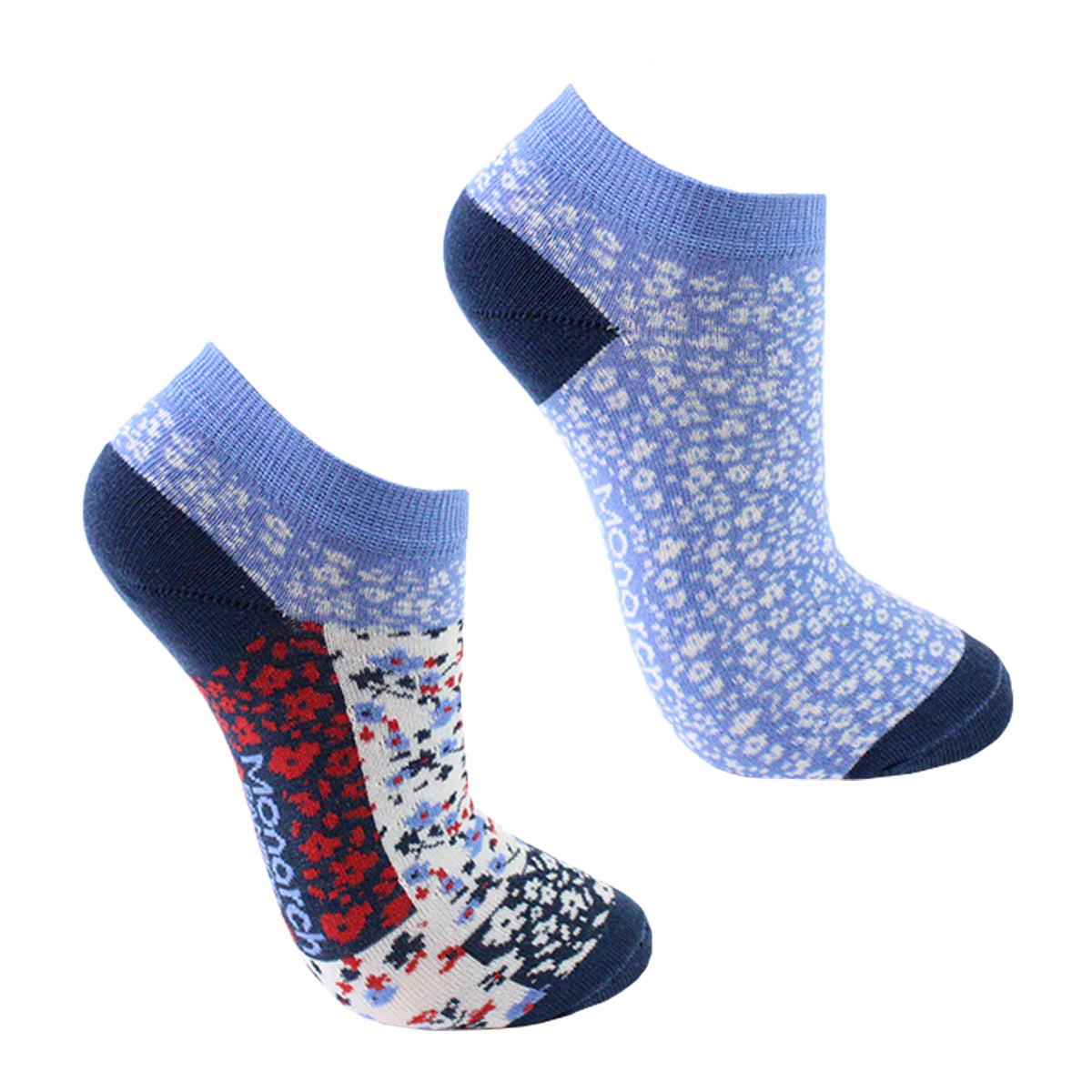 Monarch - 2 Pares Calcetín Bamboo Largo 0/4 Patchwork
