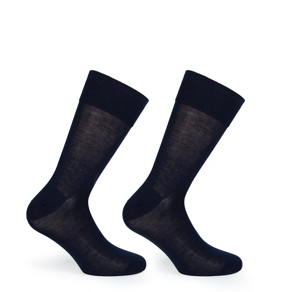 Monarch - 2 Pares Calcetín Liso Hilo Largo Americano