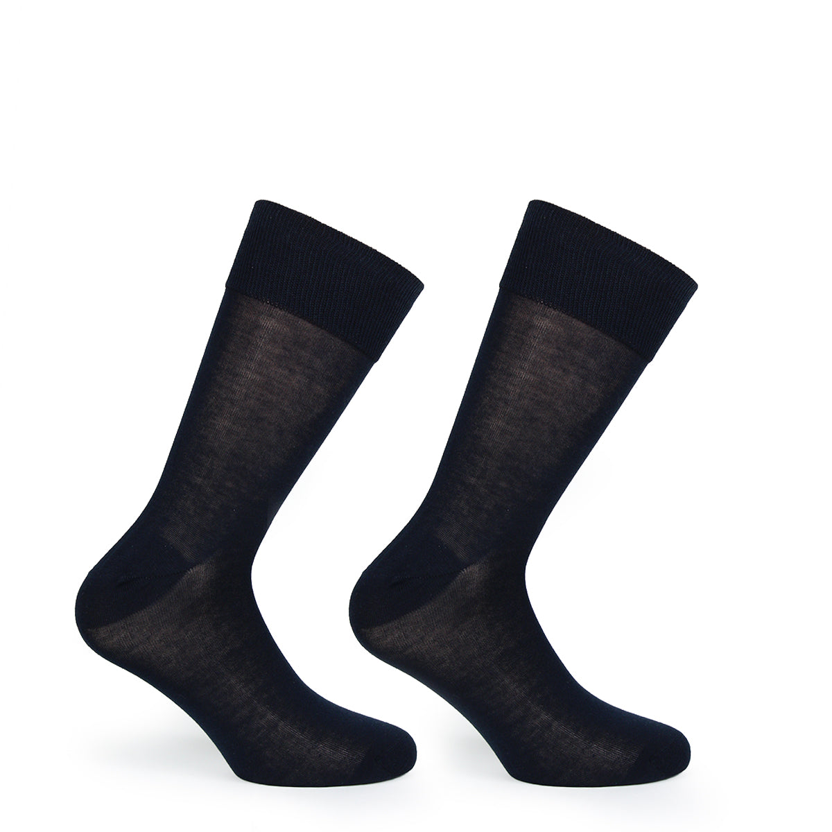 Monarch - 2 Pares Calcetín Liso Hilo Largo Americano